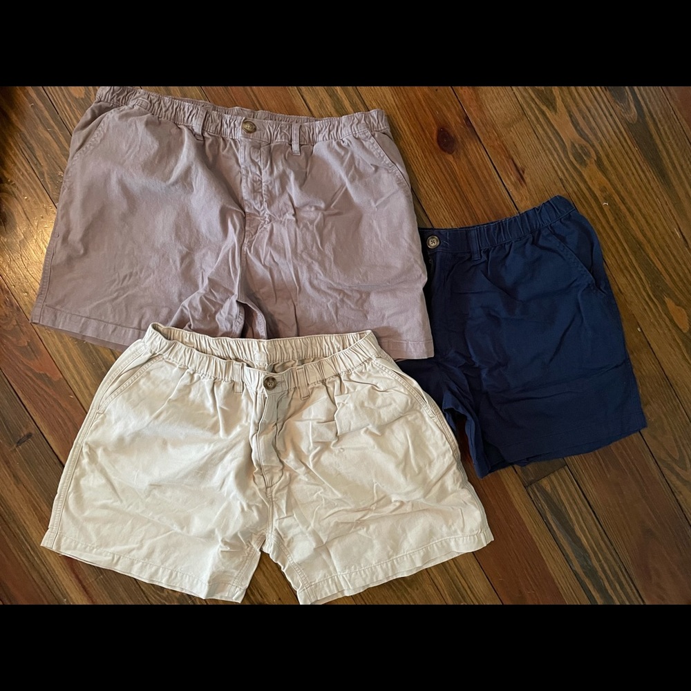 3 Pair Chubbies Shorts, Size XXL 5.5” inseam